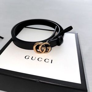 Gucci marmont thin leather belt size 85-34